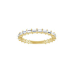 Diamond Shared-Prong Anniversary Band in 14K Gold or Platinum, Straight Baguette Diamonds - 14K Yellow Gold