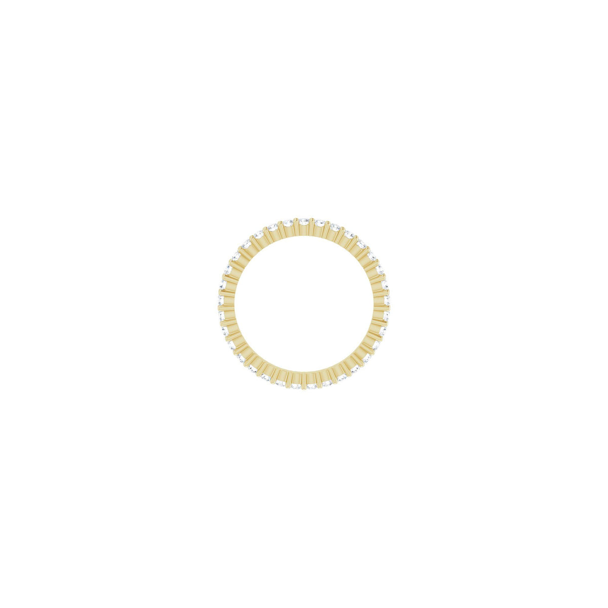 Diamond Shared-Prong Eternity Band in 14K Gold or Platinum - 14K Yellow Gold