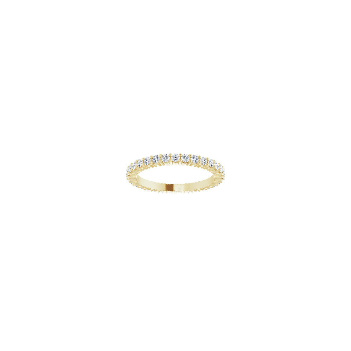Diamond Shared-Prong Eternity Band in 14K Gold or Platinum - 14K Yellow Gold