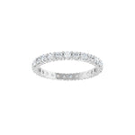 Diamond Shared-Prong Eternity Band in 14K Gold or Platinum - Platinum