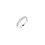 Diamond Shared-Prong Eternity Band in 14K Gold or Platinum - 14K White Gold