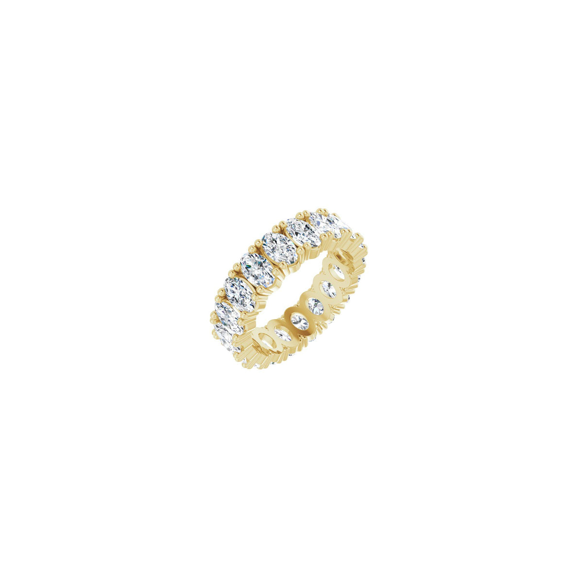 Diamond Shared-Prong Eternity Band in 14K Gold or Platinum - 14K Yellow Gold