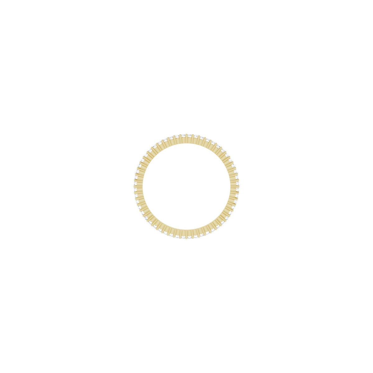 Diamond Shared-Prong Eternity Band in 14K Gold or Platinum - 14K Yellow Gold