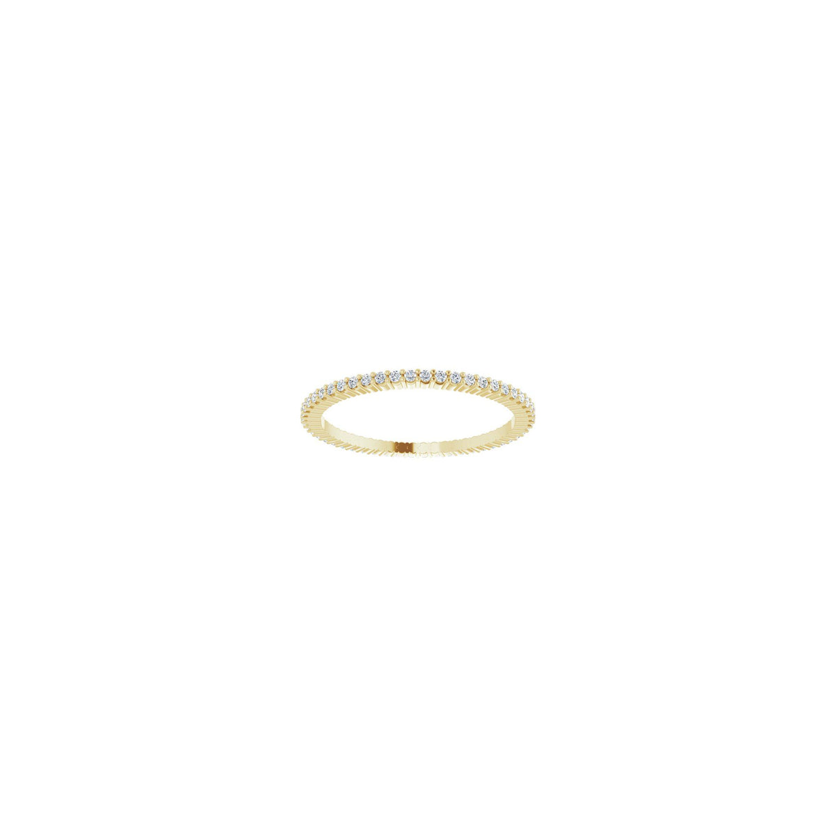 Diamond Shared-Prong Eternity Band in 14K Gold or Platinum - 14K Yellow Gold