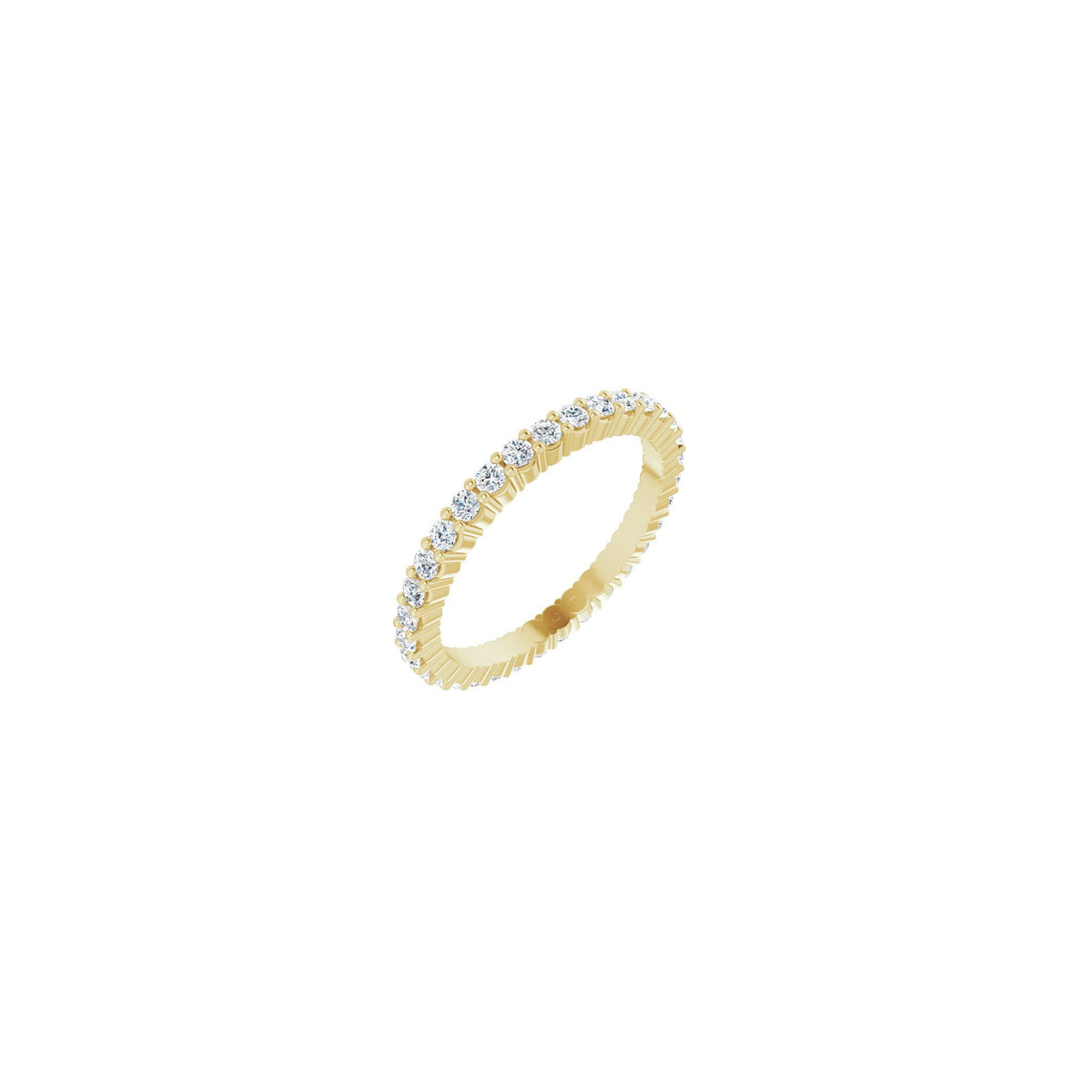 Diamond Shared-Prong Eternity Band in 14K Gold or Platinum - 14K Yellow Gold