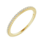 Diamond Shared-Prong Eternity Band in 14K Gold or Platinum