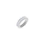 Diamond Shared U-Prong Eternity Band in 14K Gold - 14K White Gold