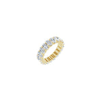 Diamond Shared U-Prong Eternity Band in 14K Gold - 14K Yellow Gold