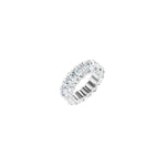 Diamond Shared U-Prong Eternity Band in 14K Gold - 14K White Gold