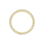 Diamond Shared U-Prong Eternity Band in 14K Gold - 14K Yellow Gold