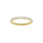 Diamond Shared U-Prong Eternity Band in 14K Gold - 14K Yellow Gold