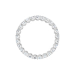 Diamond Shared U-Prong Eternity Band in 14K Gold - 14K White Gold