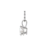 Diamond Solitaire Pendant in 14K Gold, 1/4 to 1 CT - 14K White Gold