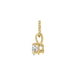 Diamond Solitaire Pendant in 14K Gold, 1/4 to 1 CT - 14K Yellow Gold