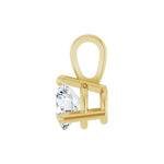 Diamond Solitaire Pendant in 14K Gold, 1/4 to 1 CT - 14K Yellow Gold