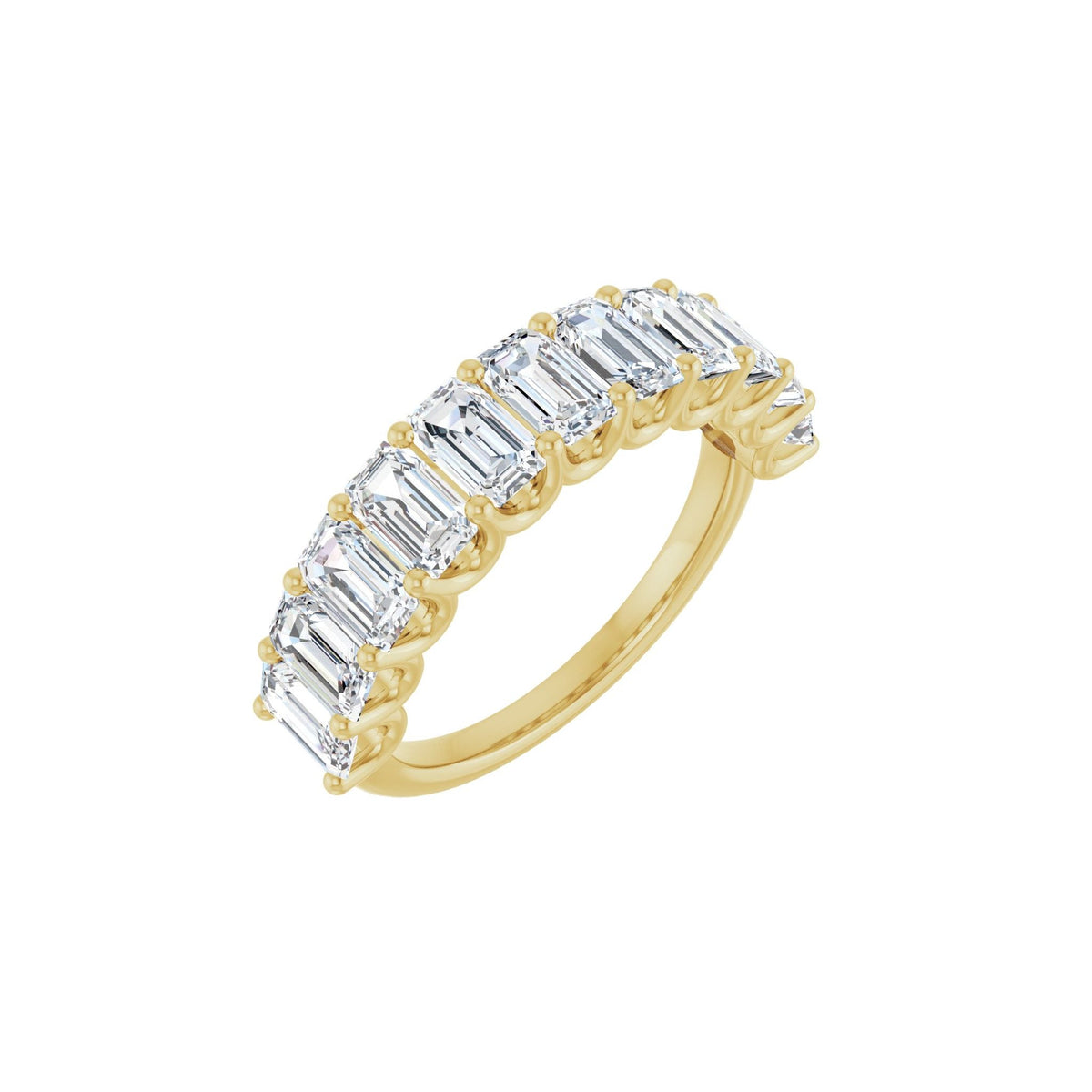 Diamond U-Prong Anniversary Band in 14K Gold - 14K Yellow Gold