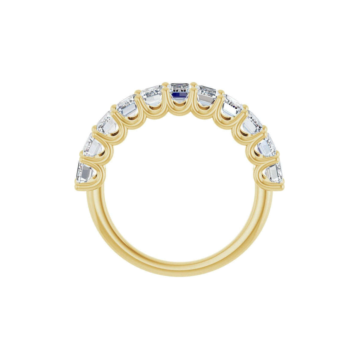 Diamond U-Prong Anniversary Band in 14K Gold - 14K Yellow Gold