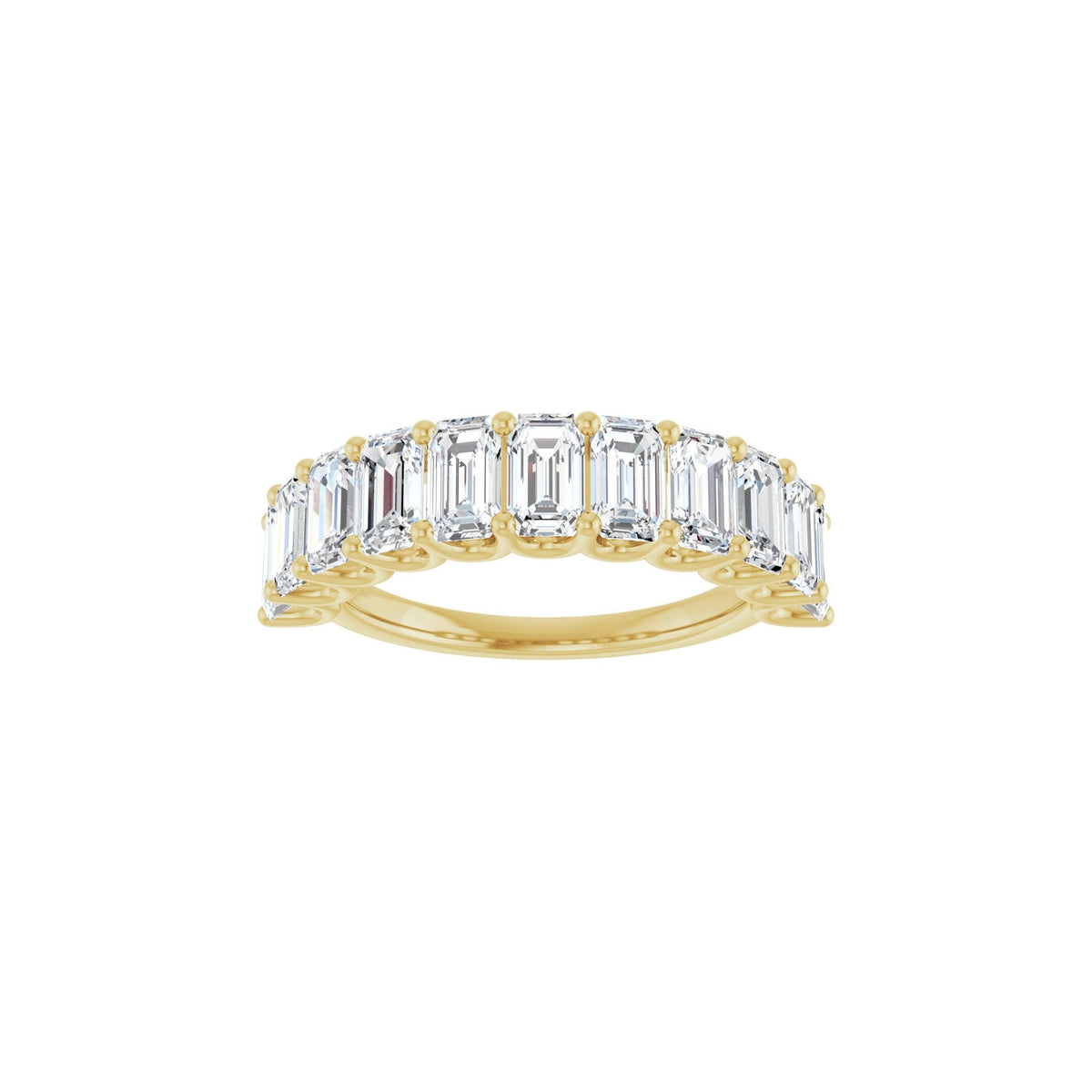 Diamond U-Prong Anniversary Band in 14K Gold - 14K Yellow Gold
