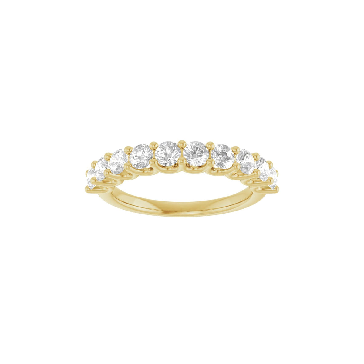 Diamond U-Prong Anniversary Band in 14K Gold - 14K Yellow Gold