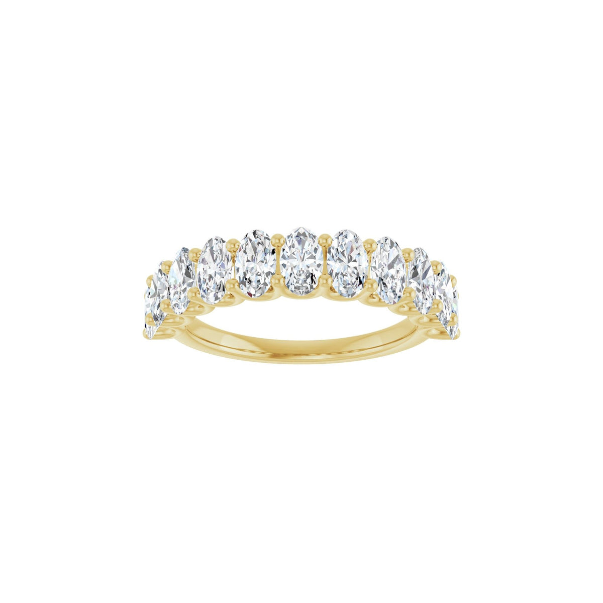 Diamond U-Prong Anniversary Band in 14K Gold - 14K Yellow Gold