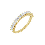 Diamond U-Prong Anniversary Band in 14K Gold - 14K Yellow Gold