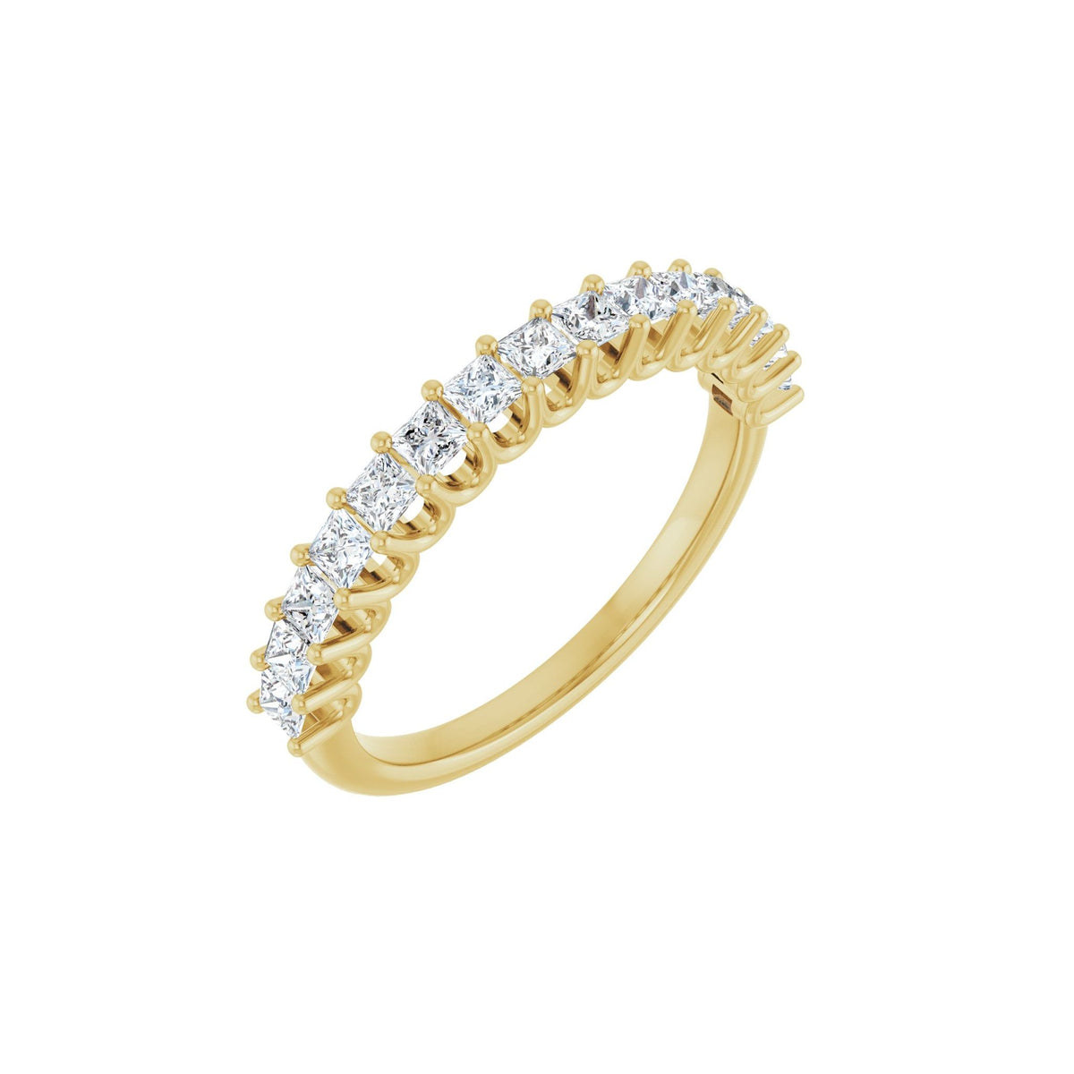 Diamond U-Prong Anniversary Band in 14K Gold - 14K Yellow Gold