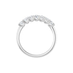 Diamond U-Prong Seven-Stone Anniversary Band in 14K Gold or Platinum - 14K White Gold