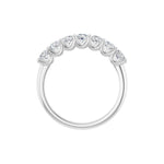 Diamond U-Prong Seven-Stone Anniversary Band in 14K Gold or Platinum - Platinum