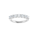 Diamond U-Prong Seven-Stone Anniversary Band in 14K Gold or Platinum - Platinum