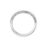 Diamond Vintage-Inspired Contour Band in 14K Gold - 14K White Gold