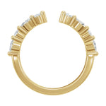 Diamond Vintage-Inspired Open Band in 14K Gold - 14K Yellow Gold