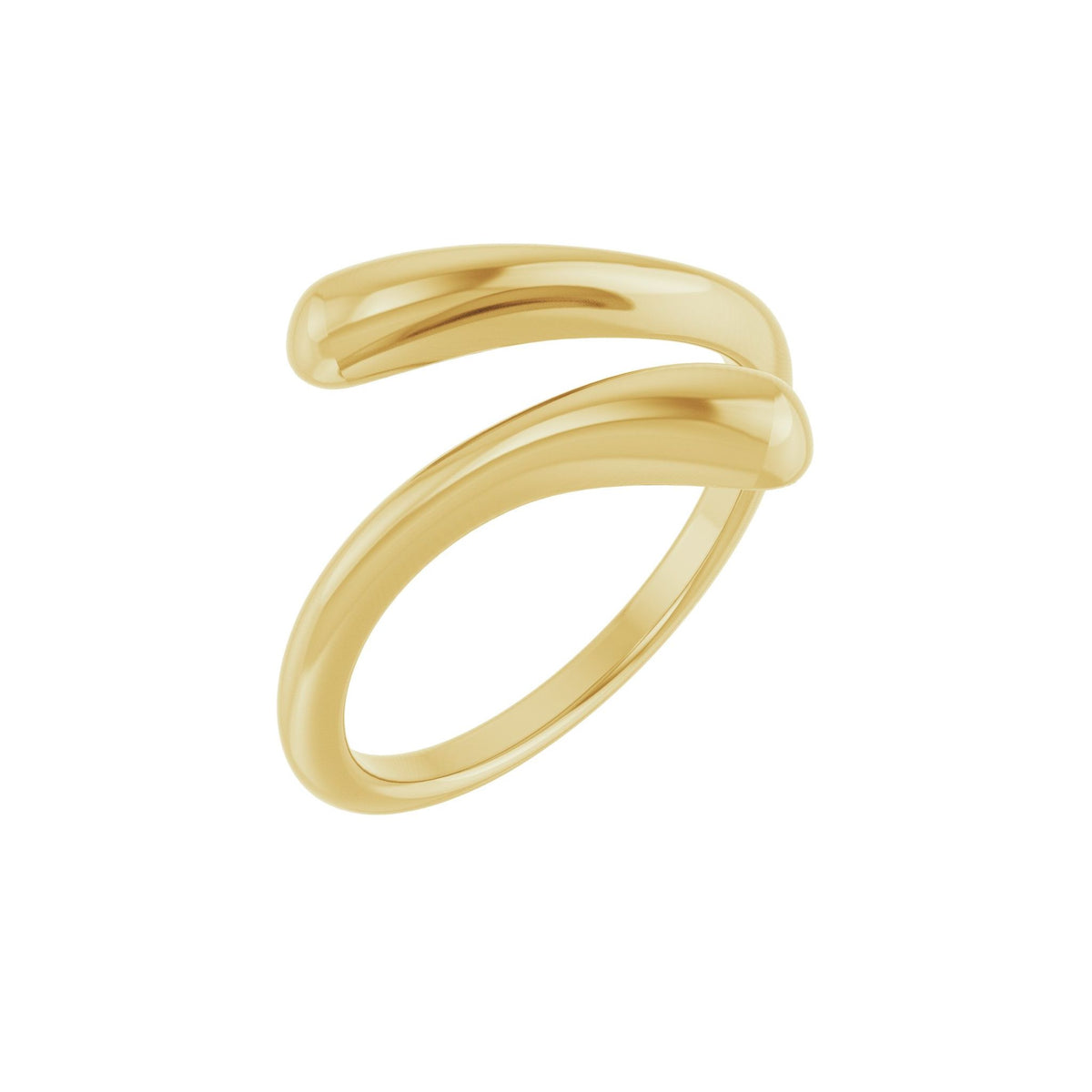 Dome Bypass Ring in 14K Gold No. 1 - 14K Yellow Gold