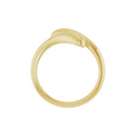 Dome Bypass Ring in 14K Gold No. 1 - 14K Yellow Gold