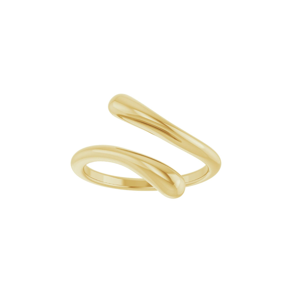 Dome Bypass Ring in 14K Gold No. 1 - 14K Yellow Gold