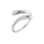 Dome Bypass Ring in 14K Gold No. 1 - 14K White Gold