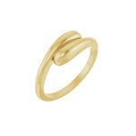 Dome Bypass Ring in 14K Gold No. 2 - 14K Yellow Gold