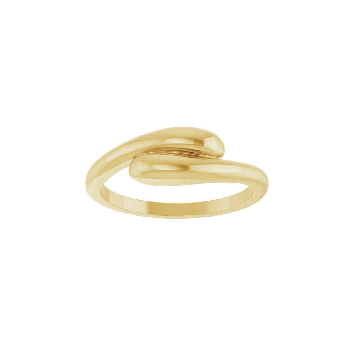 Dome Bypass Ring in 14K Gold No. 2 - 14K Yellow Gold