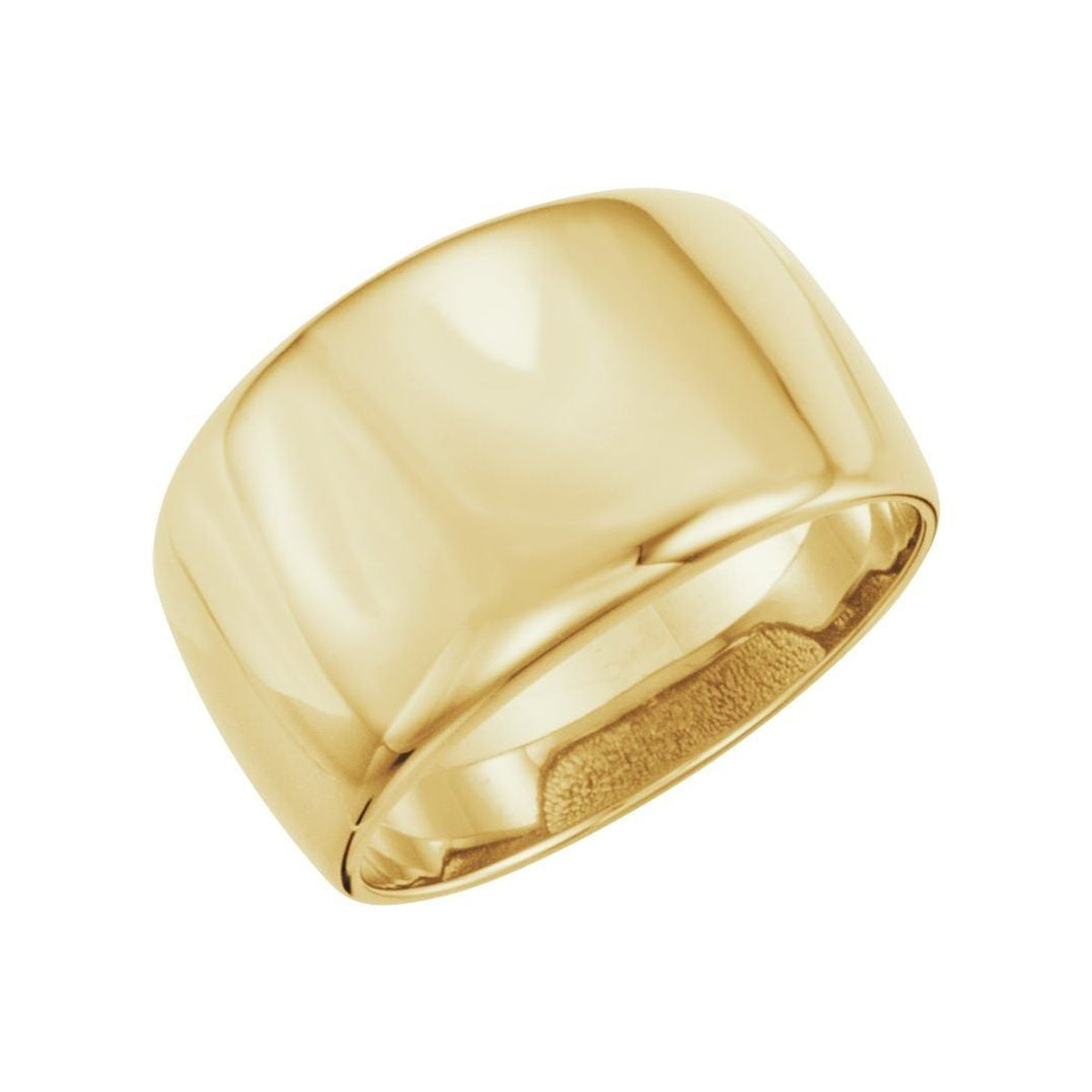 Dome Ring in 14K Gold, 12mm Top