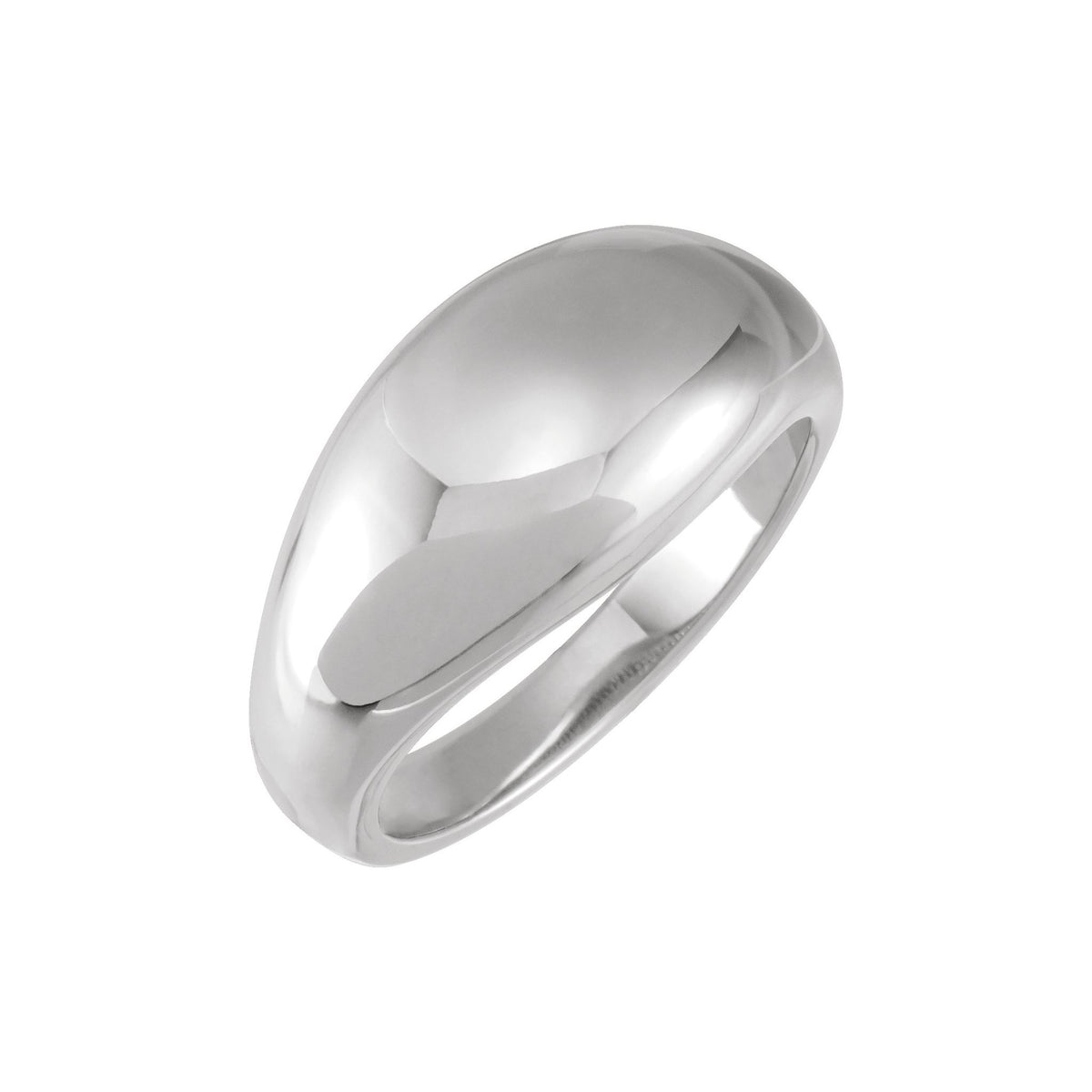 Dome Ring in 14K Gold or Platinum - Platinum