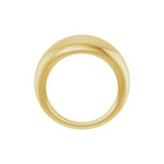Dome Ring in 14K Gold or Platinum - 14K Yellow Gold