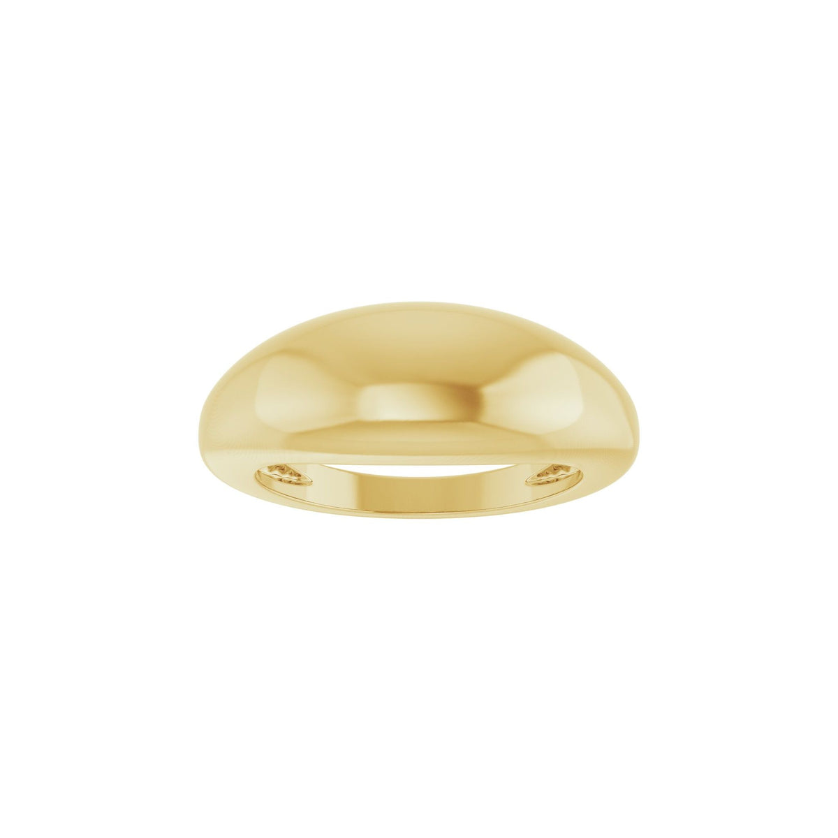 Dome Ring in 14K Gold or Platinum - 14K Yellow Gold