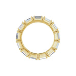 Emerald Lab-Grown Diamond Eternity Band in 14K Gold, 5 to 5 1/2 CT TW - 14K Yellow Gold