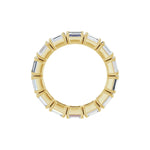 Emerald Lab-Grown Diamond Eternity Band in 14K Gold, 5 to 5 1/2 CT TW - 14K Yellow Gold
