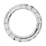 Emerald Lab-Grown Diamond Eternity Band in 14K Gold, 6 3/8 to 7 CT TW - 14K White Gold
