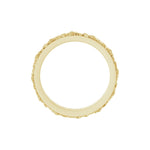 Floral Flat Band in 14K Gold, 2.7 mm-3.4 mm - 14K Yellow Gold