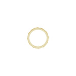 Floral Flat Band in 14K Gold, 2.7 mm-3.4 mm - 14K Yellow Gold