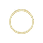 Floral Flat Band in 14K Gold, 3 mm-6 mm - 14K Yellow Gold