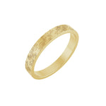Floral Flat Band in 14K Gold, 3 mm-6 mm - 14K Yellow Gold