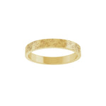 Floral Flat Band in 14K Gold, 3 mm-6 mm - 14K Yellow Gold