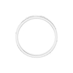 Floral Flat Band in 14K Gold, 3 mm-6 mm - 14K White Gold